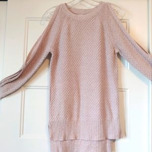 Rose gold cut out arms sweater